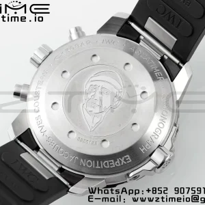 IWC Aquatimer Chrono IW376805 SS APSF 1:1 Best Edition Blue Dial on Black Rubber Strap DD7750 - Super Clone Watch | 1:1 Best Version