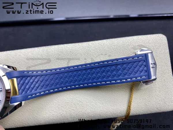 OMEGA Aqua Terra 150M Master Chronometers VSF 1:1 Best Edition White Dial on Blue Rubber Strap A8900 Super Clone - Super Clone Watch | 1:1 Best Version