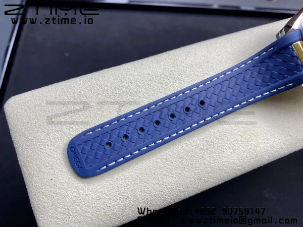 OMEGA Aqua Terra 150M Master Chronometers VSF 1:1 Best Edition White Dial on Blue Rubber Strap A8900 Super Clone - Super Clone Watch | 1:1 Best Version