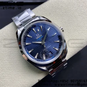 OMEGA Aqua Terra 150M Master Chronometers VSF 1:1 Best Edition Deep Blue Dial Silver Hand on SS Bracelet A8900 Super Clone - Super Clone Watch | 1:1 Best Version