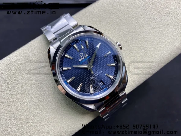 OMEGA Aqua Terra 150M Master Chronometers VSF 1:1 Best Edition Deep Blue Dial Silver Hand on SS Bracelet A8900 Super Clone - Super Clone Watch | 1:1 Best Version