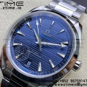 OMEGA Aqua Terra 150M Master Chronometers VSF 1:1 Best Edition Deep Blue Dial Silver Hand on SS Bracelet A8900 Super Clone - Super Clone Watch | 1:1 Best Version