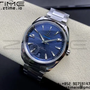 OMEGA Aqua Terra 150M Master Chronometers VSF 1:1 Best Edition Deep Blue Dial Silver Hand on SS Bracelet A8900 Super Clone - Super Clone Watch | 1:1 Best Version