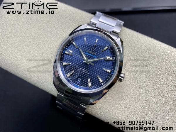OMEGA Aqua Terra 150M Master Chronometers VSF 1:1 Best Edition Deep Blue Dial Silver Hand on SS Bracelet A8900 Super Clone - Super Clone Watch | 1:1 Best Version