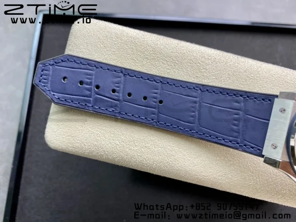 HUBLOT Classic Fusion 42mm 542.NX.7170.LR Titanium WWF 1:1 Best Edition Blue Dial on Blue Gummy Strap A2892 - Super Clone Watch | 1:1 Best Version