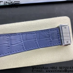 HUBLOT Classic Fusion 42mm 542.NX.7170.LR Titanium WWF 1:1 Best Edition Blue Dial on Blue Gummy Strap A2892 - Super Clone Watch | 1:1 Best Version