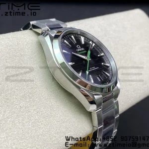 OMEGA Aqua Terra 150M Master Chronometers VSF 1:1 Best Edition Black Dial Green Hand on SS Bracelet A8900 Super Clone - Super Clone Watch | 1:1 Best Version