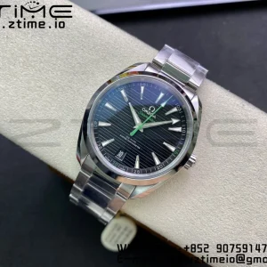 OMEGA Aqua Terra 150M Master Chronometers VSF 1:1 Best Edition Black Dial Green Hand on SS Bracelet A8900 Super Clone - Super Clone Watch | 1:1 Best Version