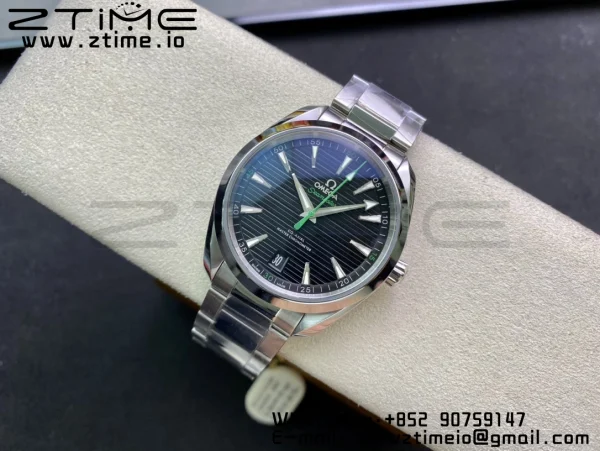 OMEGA Aqua Terra 150M Master Chronometers VSF 1:1 Best Edition Black Dial Green Hand on SS Bracelet A8900 Super Clone - Super Clone Watch | 1:1 Best Version