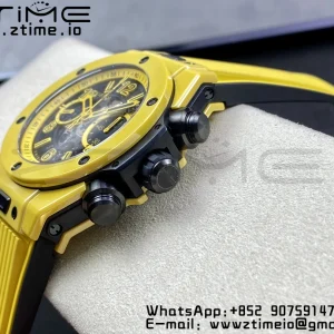Hublot Big Bang Unico 441.ES.5119.RX Ceramic BBF 1:1 Best Edition Skeleton Dial on Yellow Rubber Strap A1280 - Super Clone Watch | 1:1 Best Version