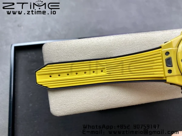 Hublot Big Bang Unico 441.ES.5119.RX Ceramic BBF 1:1 Best Edition Skeleton Dial on Yellow Rubber Strap A1280 - Super Clone Watch | 1:1 Best Version