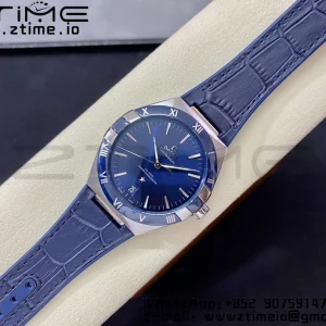 OMEGA Constellation Blue Ceramic SS VSF 1:1 Best Edition Blue Dial on Blue Gummy Strap A8900 Super Clone - Super Clone Watch | 1:1 Best Version