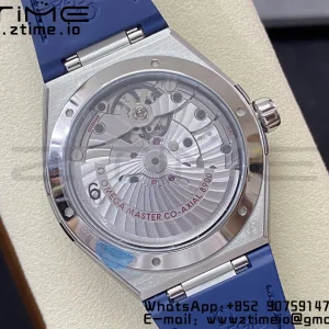 OMEGA Constellation Blue Ceramic SS VSF 1:1 Best Edition Blue Dial on Blue Gummy Strap A8900 Super Clone - Super Clone Watch | 1:1 Best Version