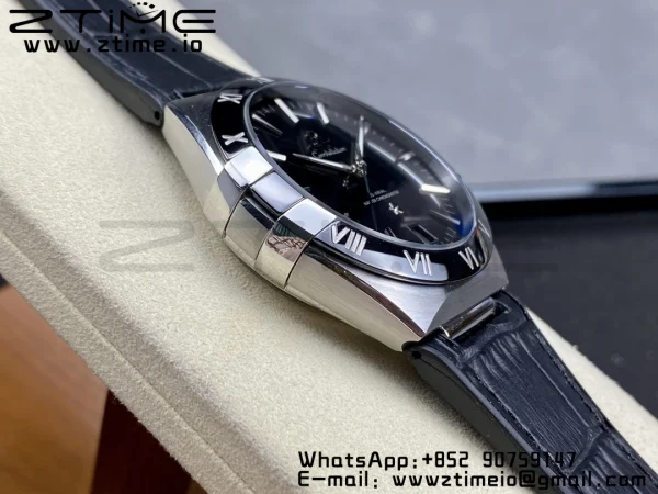 OMEGA Constellation Blue Ceramic SS VSF 1:1 Best Edition Black Dial on Black Gummy Strap A8900 Super Clone - Super Clone Watch | 1:1 Best Version