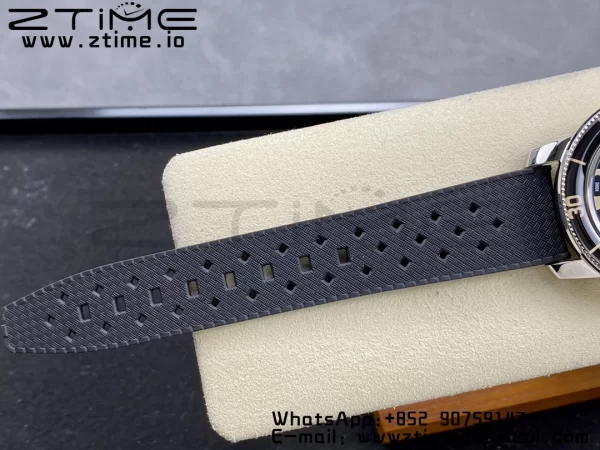 Blancpain Fifty Fathoms 5008B Barakuda SS 1:1 GSF Best Edition Black Dial on Black Rubber Strap A1151 - Super Clone Watch | 1:1 Best Version