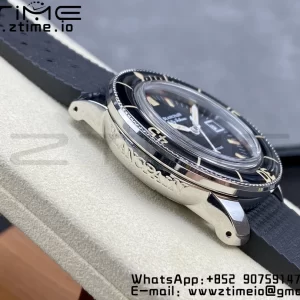 Blancpain Fifty Fathoms 5008B Barakuda SS 1:1 GSF Best Edition Black Dial on Black Rubber Strap A1151 - Super Clone Watch | 1:1 Best Version