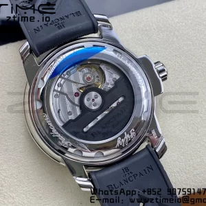 Blancpain Fifty Fathoms 5008B Barakuda SS 1:1 GSF Best Edition Black Dial on Black Rubber Strap A1151 - Super Clone Watch | 1:1 Best Version