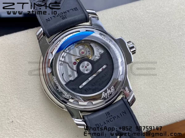Blancpain Fifty Fathoms 5008B Barakuda SS 1:1 GSF Best Edition Black Dial on Black Rubber Strap A1151 - Super Clone Watch | 1:1 Best Version
