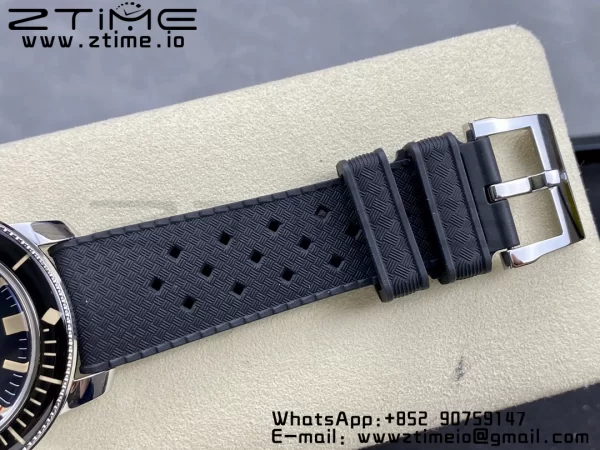 Blancpain Fifty Fathoms 5008B Barakuda SS 1:1 GSF Best Edition Black Dial on Black Rubber Strap A1151 - Super Clone Watch | 1:1 Best Version