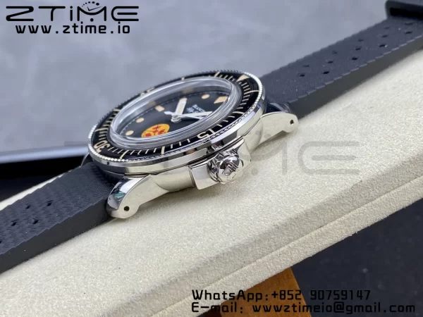 Blancpain Fifty Fathoms 5008D No Rad SS 1:1 GSF Best Edition Black Dial on Black Rubber Strap A1151 - Super Clone Watch | 1:1 Best Version