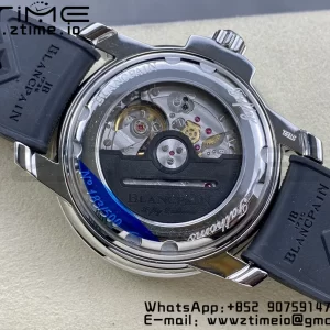 Blancpain Fifty Fathoms 5008D No Rad SS 1:1 GSF Best Edition Black Dial on Black Rubber Strap A1151 - Super Clone Watch | 1:1 Best Version