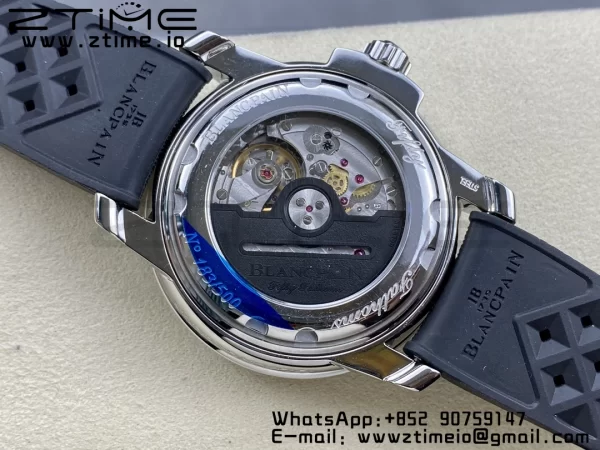 Blancpain Fifty Fathoms 5008D No Rad SS 1:1 GSF Best Edition Black Dial on Black Rubber Strap A1151 - Super Clone Watch | 1:1 Best Version