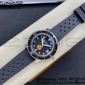 Blancpain Fifty Fathoms 5008D No Rad SS 1:1 GSF Best Edition Black Dial on Black Rubber Strap A1151 - Super Clone Watch | 1:1 Best Version
