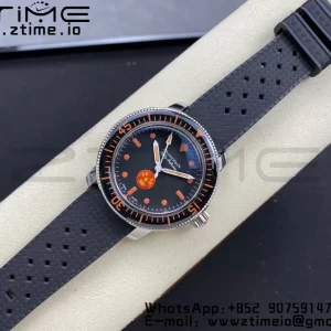 Blancpain Fifty Fathoms 5008E No Rad Only Watch SS 1:1 GSF Best Edition Black Dial on Black Rubber Strap A1151 - Super Clone Watch | 1:1 Best Version