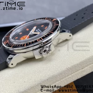 Blancpain Fifty Fathoms 5008E No Rad Only Watch SS 1:1 GSF Best Edition Black Dial on Black Rubber Strap A1151 - Super Clone Watch | 1:1 Best Version