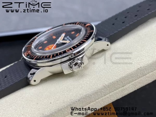 Blancpain Fifty Fathoms 5008E No Rad Only Watch SS 1:1 GSF Best Edition Black Dial on Black Rubber Strap A1151 - Super Clone Watch | 1:1 Best Version