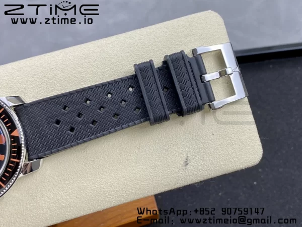 Blancpain Fifty Fathoms 5008E No Rad Only Watch SS 1:1 GSF Best Edition Black Dial on Black Rubber Strap A1151 - Super Clone Watch | 1:1 Best Version