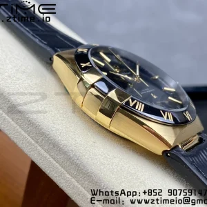 OMEGA Constellation Black Ceramic RG VSF 1:1 Best Edition Black Dial on Black Gummy Strap A8900 Super Clone - Super Clone Watch | 1:1 Best Version