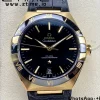 OMEGA Constellation Black Ceramic RG VSF 1:1 Best Edition Cadran negru pe curea neagră Gummy A8900 Super Clone - Super Clone Watch | 1:1 Best Version