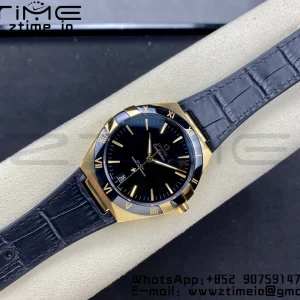 OMEGA Constellation Black Ceramic RG VSF 1:1 Best Edition Black Dial on Black Gummy Strap A8900 Super Clone - Super Clone Watch | 1:1 Best Version