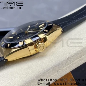 OMEGA Constellation Black Ceramic RG VSF 1:1 Best Edition Black Dial on Black Gummy Strap A8900 Super Clone - Super Clone Watch | 1:1 Best Version