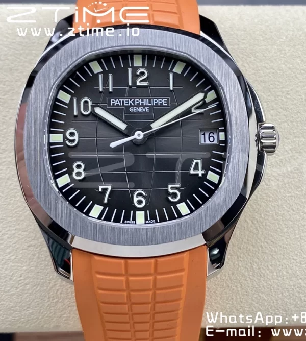 PATEK PHILIPPE PATEK PHILIPPE Aquanaut 5167 SS 3KF 1:1 Best Edition Gray Dial on Orange Rubber Strap A324 Super Clone V2 - Super Clone Watch | 1:1 Best Version