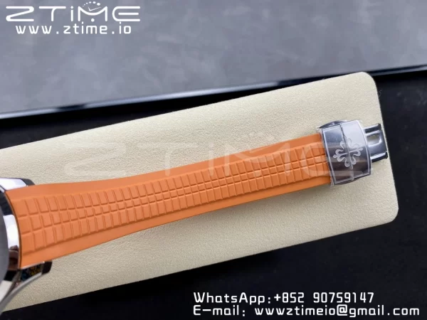 PATEK PHILIPPE PATEK PHILIPPE Aquanaut 5167 SS 3KF 1:1 Best Edition Gray Dial on Orange Rubber Strap A324 Super Clone V2 - Super Clone Watch | 1:1 Best Version