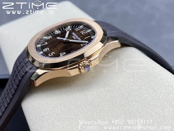 PATEK PHILIPPE Aquanaut 5167R RG 3KF 1:1 Best Edition Brown Dial on Brown Rubber Strap A324 Super Clone V2 - Super Clone Watch | 1:1 Best Version