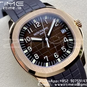 PATEK PHILIPPE Aquanaut 5167R RG 3KF 1:1 Best Edition Brown Dial on Brown Rubber Strap A324 Super Clone V2 - Super Clone Watch | 1:1 Best Version