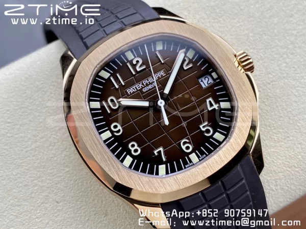 PATEK PHILIPPE Aquanaut 5167R RG 3KF 1:1 Best Edition Brown Dial on Brown Rubber Strap A324 Super Clone V2 - Super Clone Watch | 1:1 Best Version