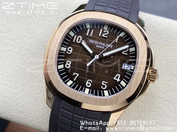 PATEK PHILIPPE Aquanaut 5167R RG 3KF 1:1 Best Edition Brown Dial on Brown Rubber Strap A324 Super Clone V2 - Super Clone Watch | 1:1 Best Version