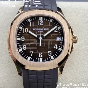 PATEK PHILIPPE Aquanaut 5167R RG 3KF 1:1 Best Edition Brown Dial on Brown Rubber Strap A324 Super Clone V2 - Super Clone Watch | 1:1 Best Version