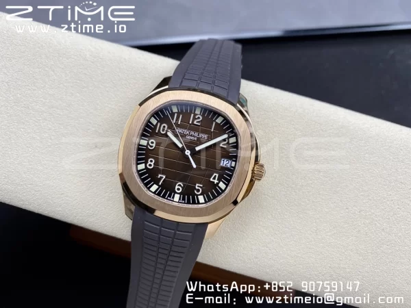 PATEK PHILIPPE Aquanaut 5167R RG 3KF 1:1 Best Edition Brown Dial on Brown Rubber Strap A324 Super Clone V2 - Super Clone Watch | 1:1 Best Version