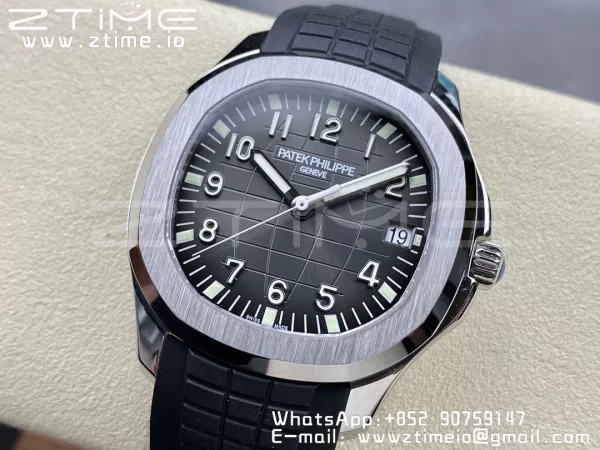 PATEK PHILIPPE Aquanaut 5167 SS 3KF 1:1 Best Edition Gray Dial on Black Rubber Strap A324 Super Clone V2 - Super Clone Watch | 1:1 Best Version