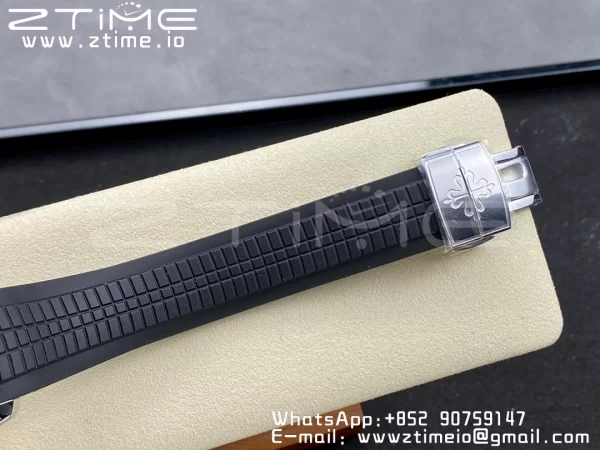 PATEK PHILIPPE Aquanaut 5167 SS 3KF 1:1 Best Edition Gray Dial on Black Rubber Strap A324 Super Clone V2 - Super Clone Watch | 1:1 Best Version