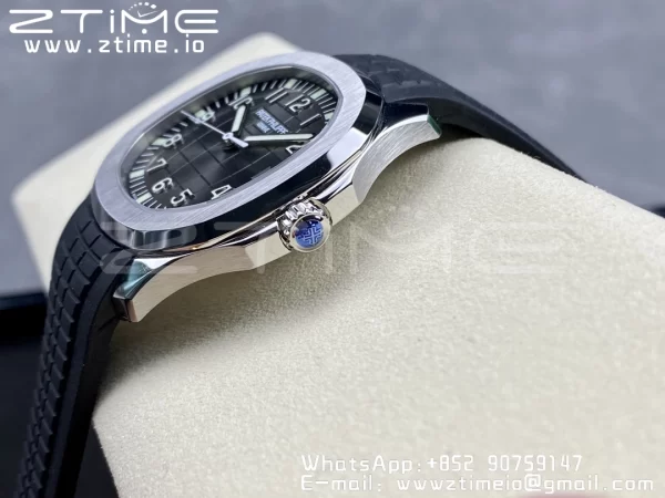 PATEK PHILIPPE Aquanaut 5167 SS 3KF 1:1 Best Edition Gray Dial on Black Rubber Strap A324 Super Clone V2 - Super Clone Watch | 1:1 Best Version