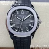 PATEK PHILIPPE Aquanaut 5167 SS 3KF 1:1 Best Edition Gray Dial on Black Rubber Strap A324 Super Clone V2 - Super Clone Watch | 1:1 Best Version