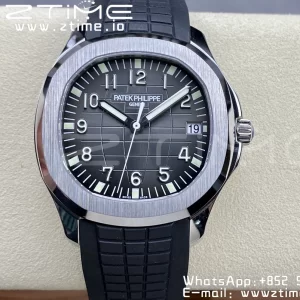PATEK PHILIPPE Aquanaut 5167 SS 3KF 1:1 Best Edition Gray Dial on Black Rubber Strap A324 Super Clone V2 - Super Clone Watch | 1:1 Best Version
