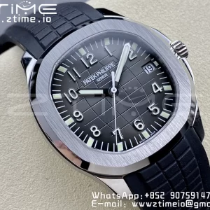 PATEK PHILIPPE Aquanaut 5167 SS 3KF 1:1 Best Edition Gray Dial on Black Rubber Strap A324 Super Clone V2 - Super Clone Watch | 1:1 Best Version