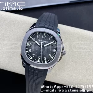PATEK PHILIPPE Aquanaut 5167 SS 3KF 1:1 Best Edition Gray Dial on Black Rubber Strap A324 Super Clone V2 - Super Clone Watch | 1:1 Best Version